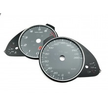 Шкалы Audi A5 s-line km/h